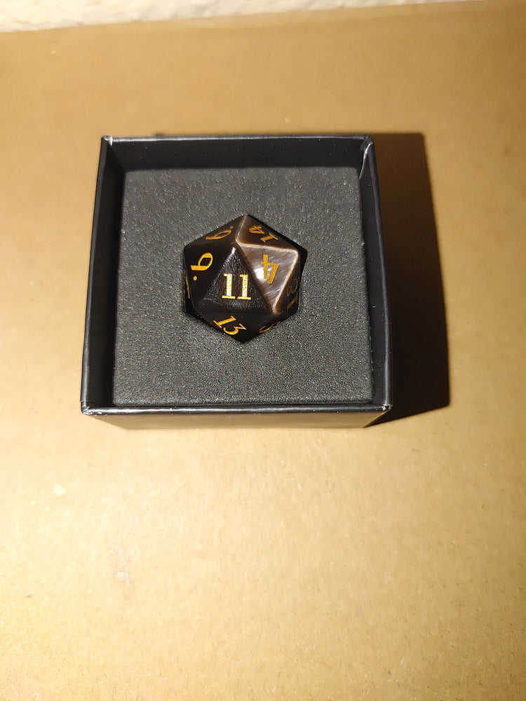 Divine D20 Mystery Stone/Glass Dice