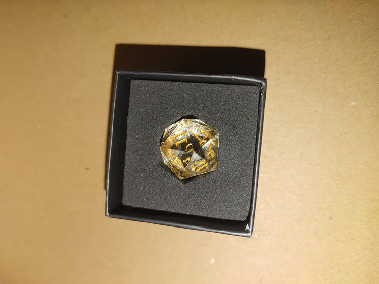 Divine D20 Mystery Stone/Glass Dice