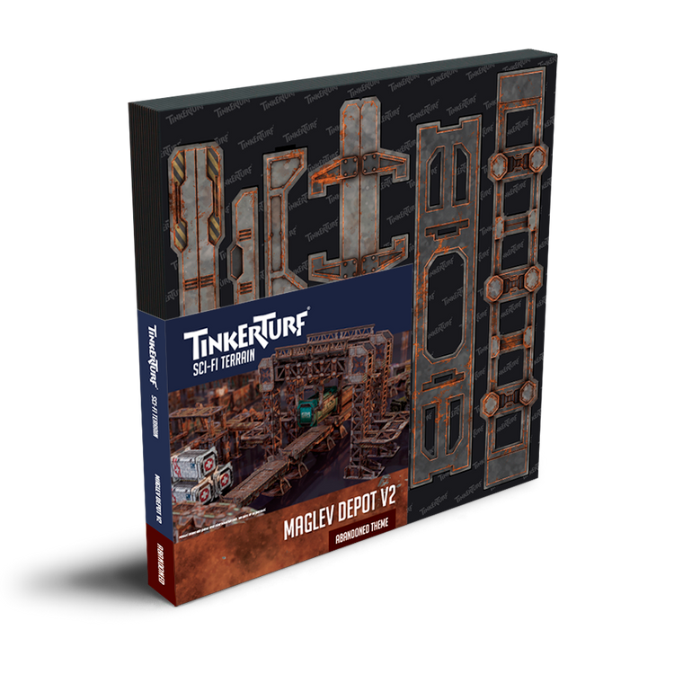 MagLev Rail Cardboard Terrain