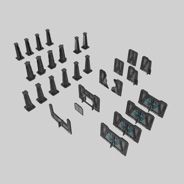 Perimeter Defenses Cardboard Terrain