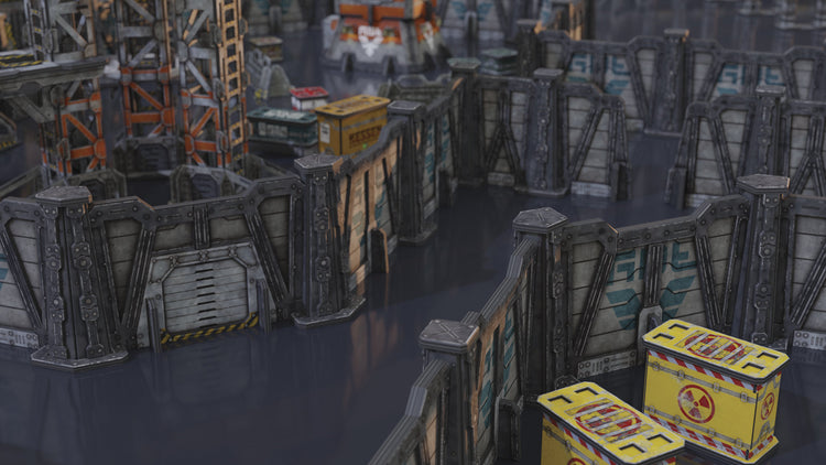 Perimeter Defenses Cardboard Terrain
