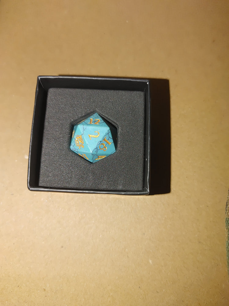Divine D20 Mystery Stone/Glass Dice