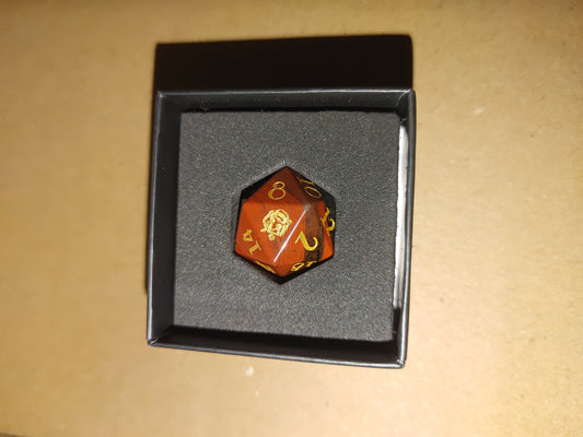 Divine D20 Mystery Stone/Glass Dice