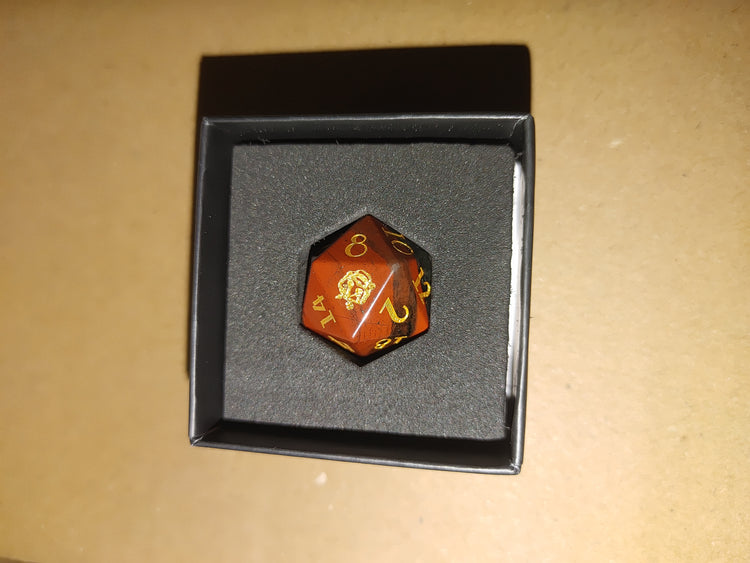 Divine D20 Mystery Stone/Glass Dice