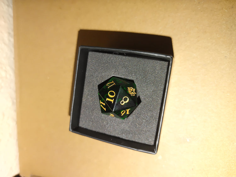 Divine D20 Mystery Stone/Glass Dice