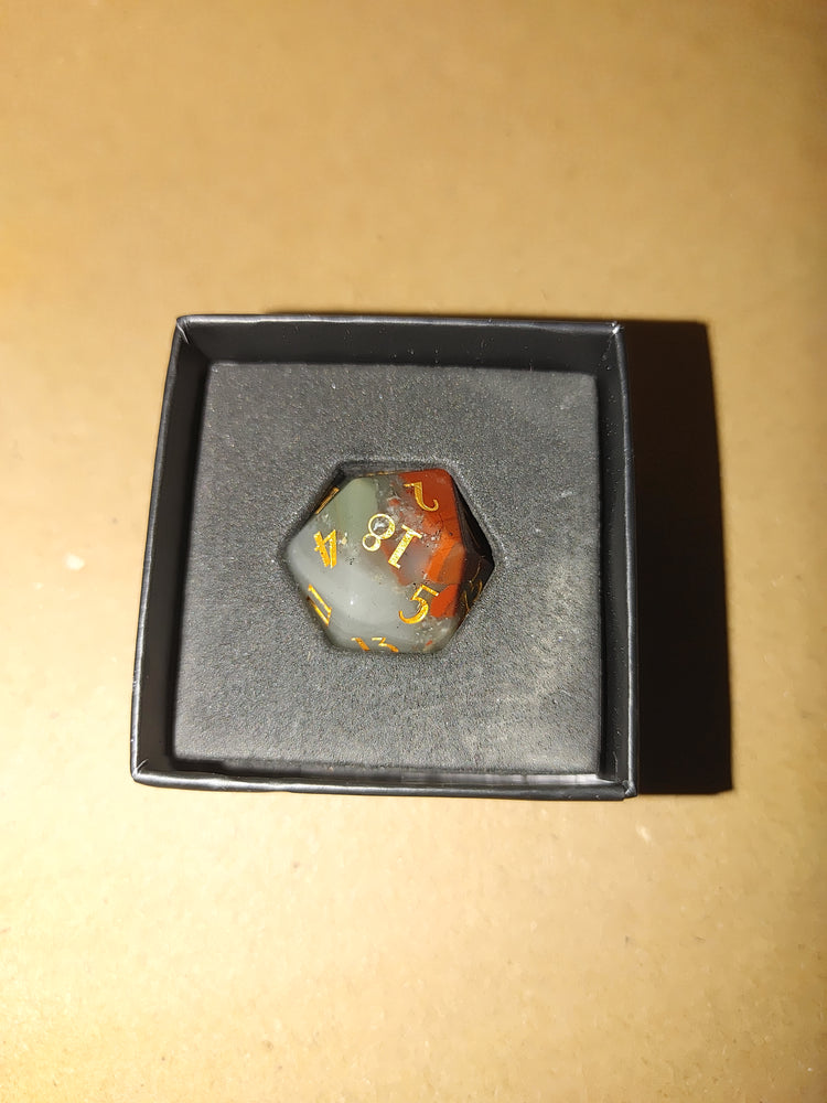 Divine D20 Mystery Stone/Glass Dice