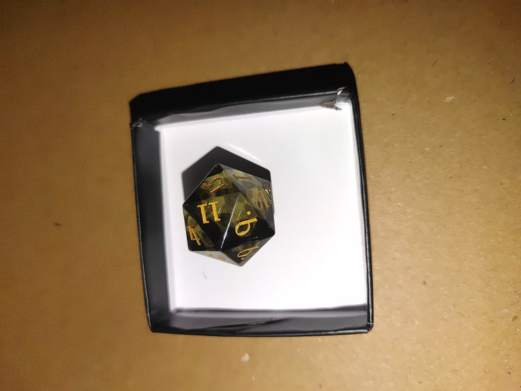 Divine D20 Mystery Stone/Glass Dice