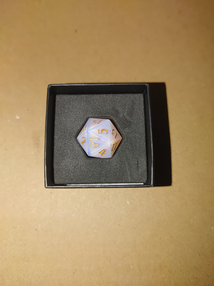 Divine D20 Mystery Stone/Glass Dice