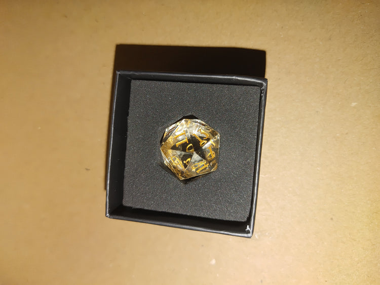 Divine D20 Mystery Stone/Glass Dice