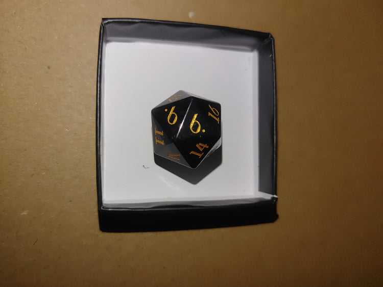 Divine D20 Mystery Stone/Glass Dice