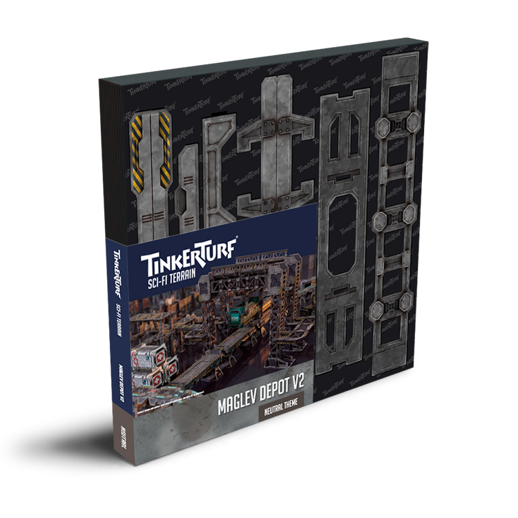 MagLev Rail Cardboard Terrain