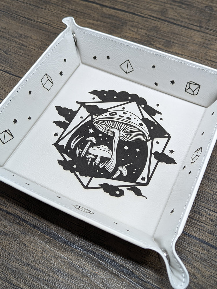 Leatherette Dice Tray with Engraved Design