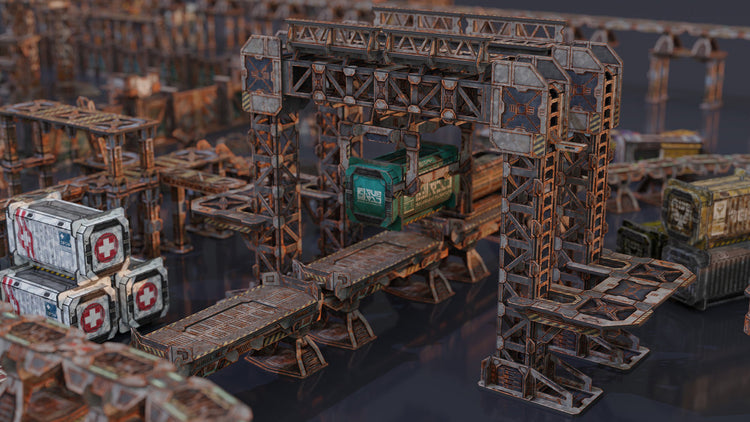 MagLev Rail Cardboard Terrain