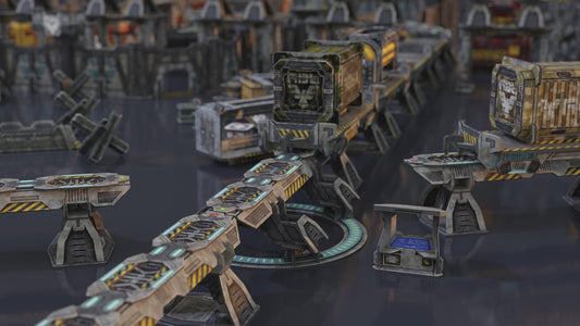 MagLev Rail Cardboard Terrain