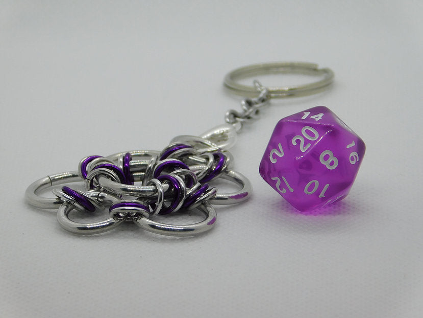Dice Cage Keychain 