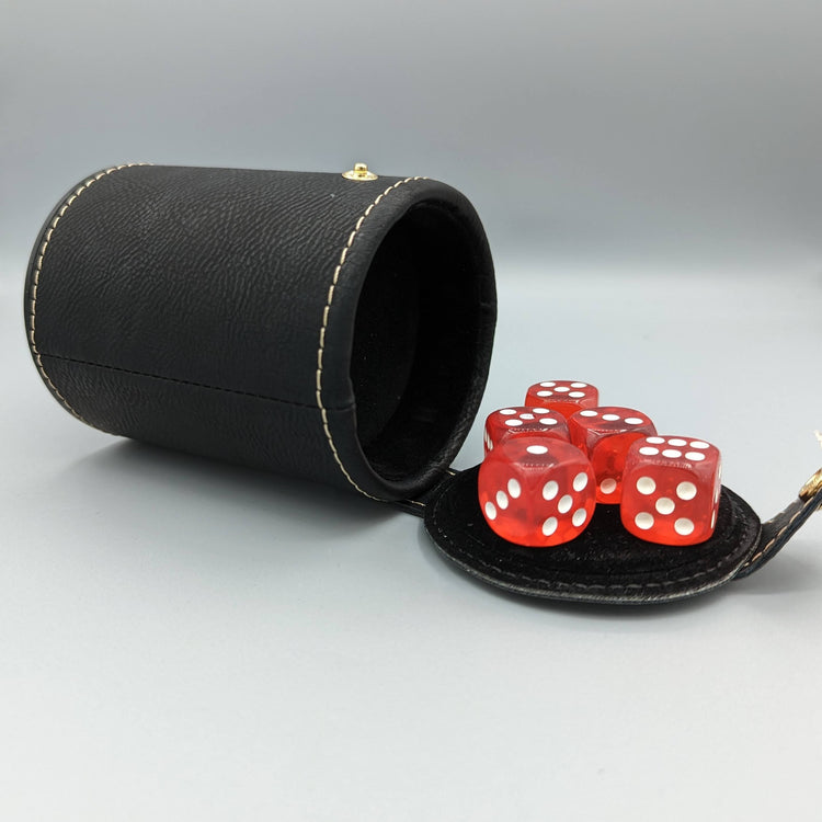 Dice cups, with dice storage compartment on bottom