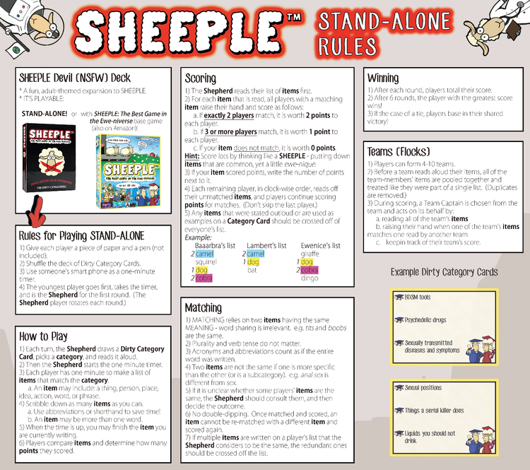 Sheeple: Devil Deck [NSFW] [Standalone Expansion]